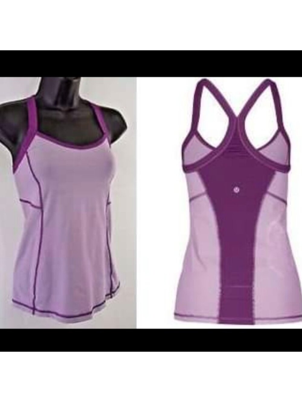 Lululemon Run Zoom Tank singlet potion purple wee stripe - Picture 1 of 9